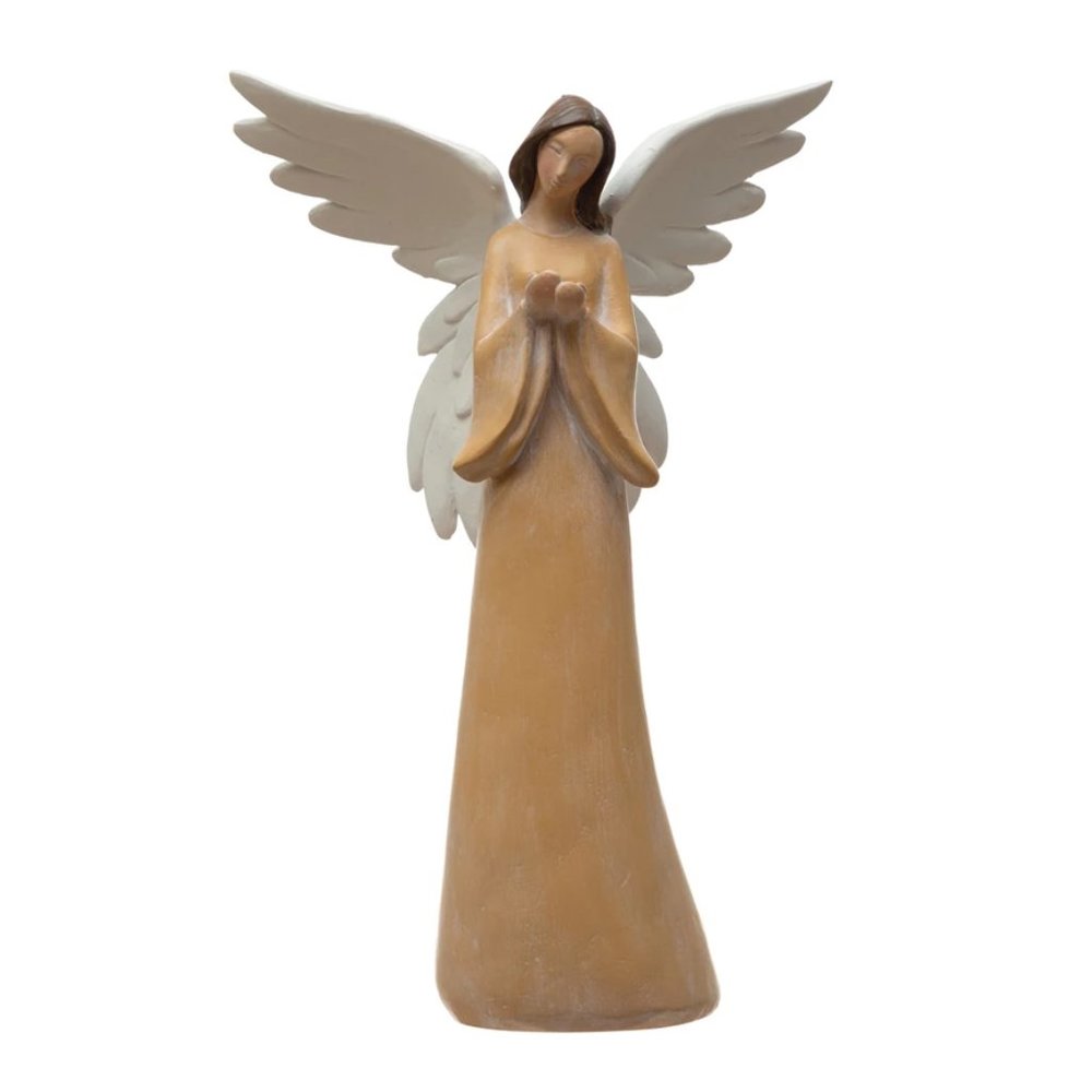 Farmhouse Style 10 Inch Resin Angel - Picture 2 of 3